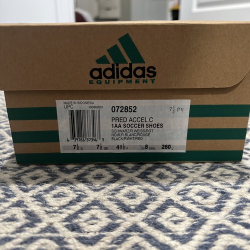 Adidas Predator Accelerator OG 1998 SG nero/rosso/bianco US 8 - nuovo con scatola di fabbrica!!!! - Foto 7 di 11
