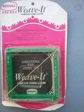 vintage but New WEAVE IT 4 inch fashion hand loom by scovill made in USA