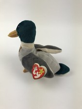 Ty Beanie Baby Jake The Mallard Drake Duck Rare Red Stamp w/ Tag Errors 1997