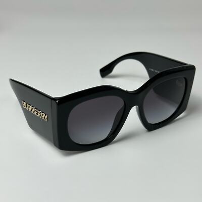 NEW BURBERRY MADELINE BE4388U 30018G Black/Grey Gradient Sunglasses Authentic