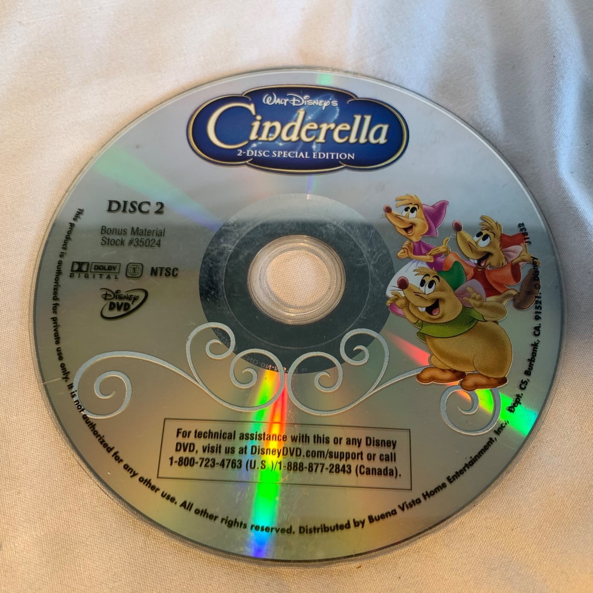 Disney Cinderella Movie Plus & Friends DVD Lot Total of 2