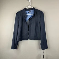 Tommy Hilfiger Blazer Jacket Womens Size 16 Open Front Long Sleeve Business NWT