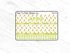 1004-3A April 7X9 Monthly View Kit Planner Stickers.