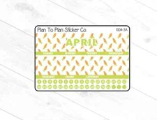 1004-3A~~April 7X9 Monthly View Kit Planner Stickers.