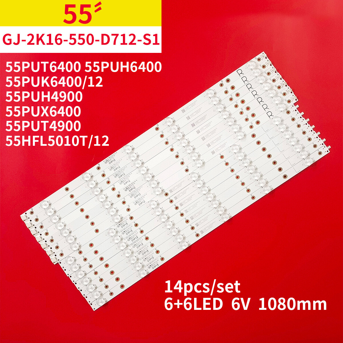 NEW Sony KDL-55W650D LED Backlight Strip (14) GJ-2K16-550-D712-S1