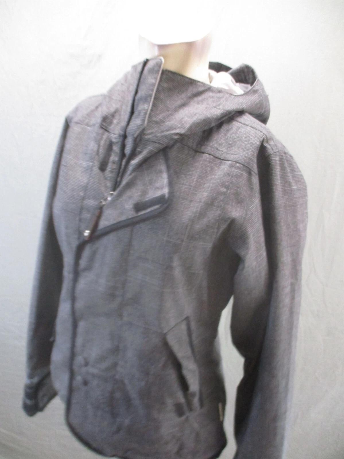 burton dryride full zip hood powder skirt snowboard jacket
