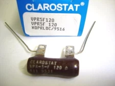 Clarostat VPR5F 120 OHM Wirewound 5 Watt Resistor