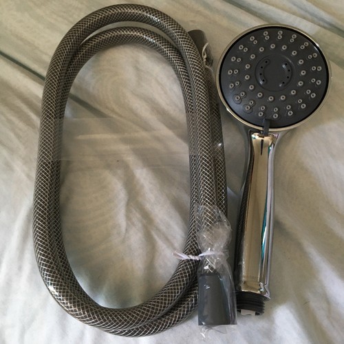 Waterpik Dual Power Pulse Massage Shower Head 6 Sprays And Hose Never