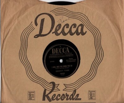 Ernest Tubb- Dear Judge / I Will Miss You When You Go 10'' 78