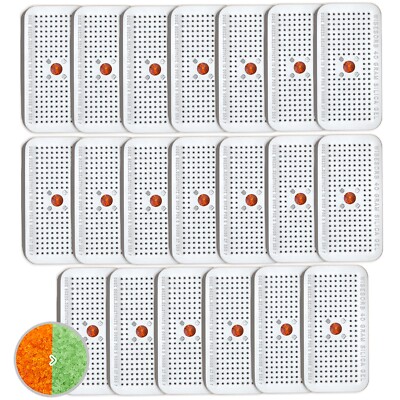 40 Gram 20 Pack Silica Gel Canister Reusable Indicating Desiccant Dehumidifier