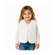 Epic Threads Faux Fur Vest Kids 2T Angel Whit...
