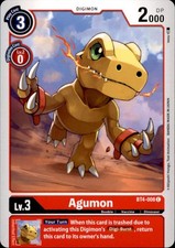 Agumon BT4-008 C Common Great Legend Digimon Near Mint