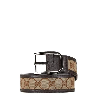 Ceinture toile Gucci GG taille 8032 449716 beige marron toile cuir femme GUCCI Us