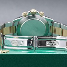 Rolex Daytona 40mm Two-Tone Black/Champagne Dial YG Bezel Oyster 16523 9