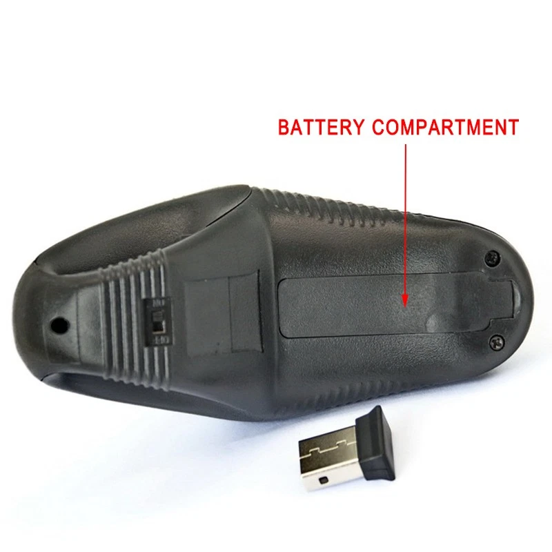 2.4GHz Wireless HandHeld Mouse Mice 5 Buttons & USB Receiver For Laptop Computer - Image 3 of 4