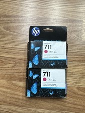 2 X Original HP Ink Cartridge - 711 Magenta - Sealed Package 4/2026