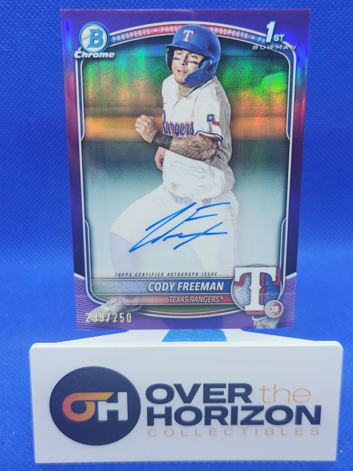 2025 Bowman Chrome 1st Cody Freeman Prospect Auto Purple Refractor #/250