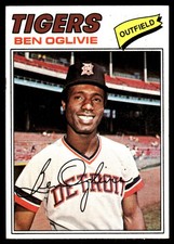 Ben Oglivie 1977 Topps #122 Detroit Tigers MLB READ FREE SHIPPING AutographDen
