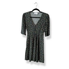 ASOS Green Ditsy Floral Circle Skirt Dress