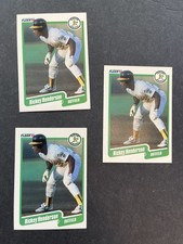 1990 Rickey Henderson #10 (3 card lot)