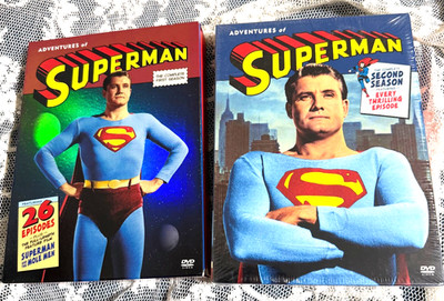 Adventures of Superman: The Complete First & Second Seasons DVD Sets Excellent