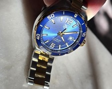 Tag Heuer 41mm Formula 1 Date Blue Dial Watch WAZ1120.BB0879 Bi Color Gold Steel