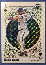 2022 Corbin Burnes Green Mosaic Aces Prizm MLB Refractor A-11
