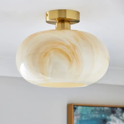 Lacey Alabaster halbbündige Deckenleuchte UVP 40£