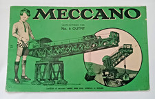 Vintage Meccano 1946 instructions for outfit number 6