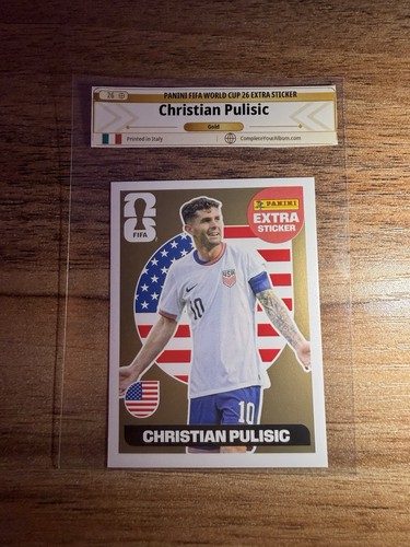 Christian Pulisic — Panini FIFA World Cup 2026 Gold Extra sticker
