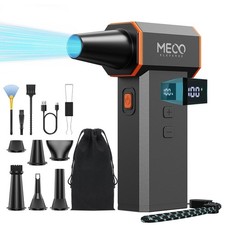 Electric Air Duster 220,000 RPM 100 Stepless Levels, Brushless Motor LED Di...