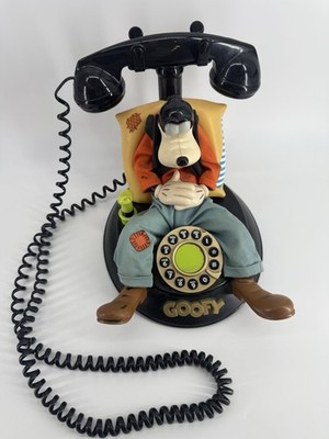 Vintage 1990s Telemania Goofy Animated Talking Telephone Disney Tested Works