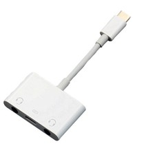 Type-C Sound Card USB-C 3.5mm Audio Interface charging for Earphone Computers b