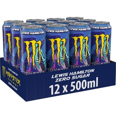 Monster Energy Lewis Hamilton Zero Pfirsich 24x500ml+Polpa