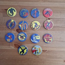 14x vtg marvel comics Moody Motifs 1970s Full Set Rare 55mm pin badge Stan Lee