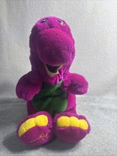 Vintage Dakin The Lyons Group BARNEY Purple Dinosaur Plush Hand Puppet 1992