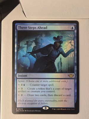 Three Steps Ahead - Outlaws of Thunder Junction - MTG - Foil - NM - Rare