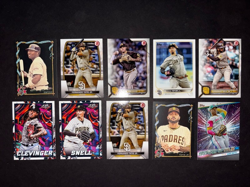 30 San Diego Padres Cards. 2022-2024. Tatis, Machado, Cronenworth, More.