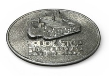 Vintage Cataraqui Truck Stop Belt Buckle Professional Drivers Assoc