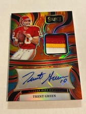 2024 Panini Select Trent Green 10/25 Tie Dye Patch Auto Chiefs SP TT4