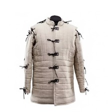 Medieval Gambeson Full Sleeve Thick Padded Jacket Handmade knight Costume