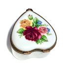 France French LaGloriette Limoges Trinket Ring Box Heart Peint Main Limoge — photo 6