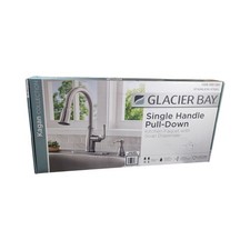 Glacier Bay Kagan Stainless Steel Pull Down Kitchen Faucet w/ Soap Dispenser