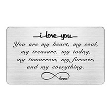 I Love You Wallet Cards for Him, I Love My Boyfriend Birthday Sliver-002