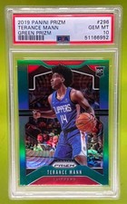 TERANCE MANN GREEN PRIZM RC PSA 10 - 2019-20 Panini Prizm #296 Clippers