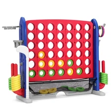 Giant Jumbo 4-to-Score Set 4 in a Row Connect Game Ring Toss, Golf, Basketball