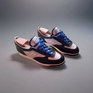 Baskets basses homme Gucci bleu/blanc WEB rayures taille 42,5 UK 8,5 US 9,5 #233326