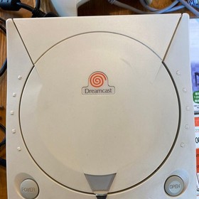 SEGA Dreamcast console with AV cable