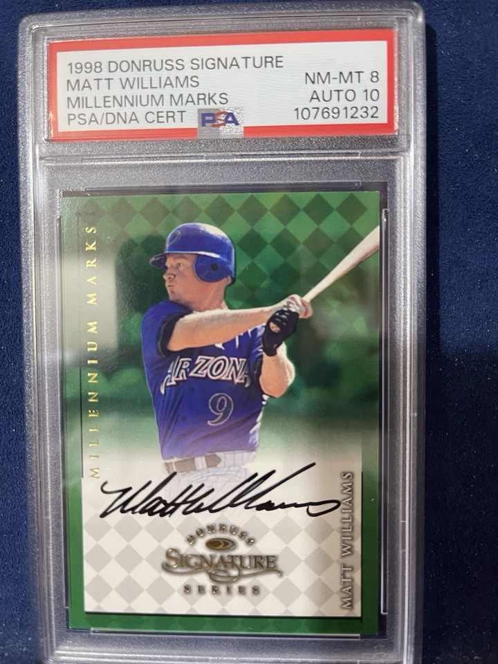 Matt Williams 1998 Donruss Signature PSA 8 - Image 3 of 3