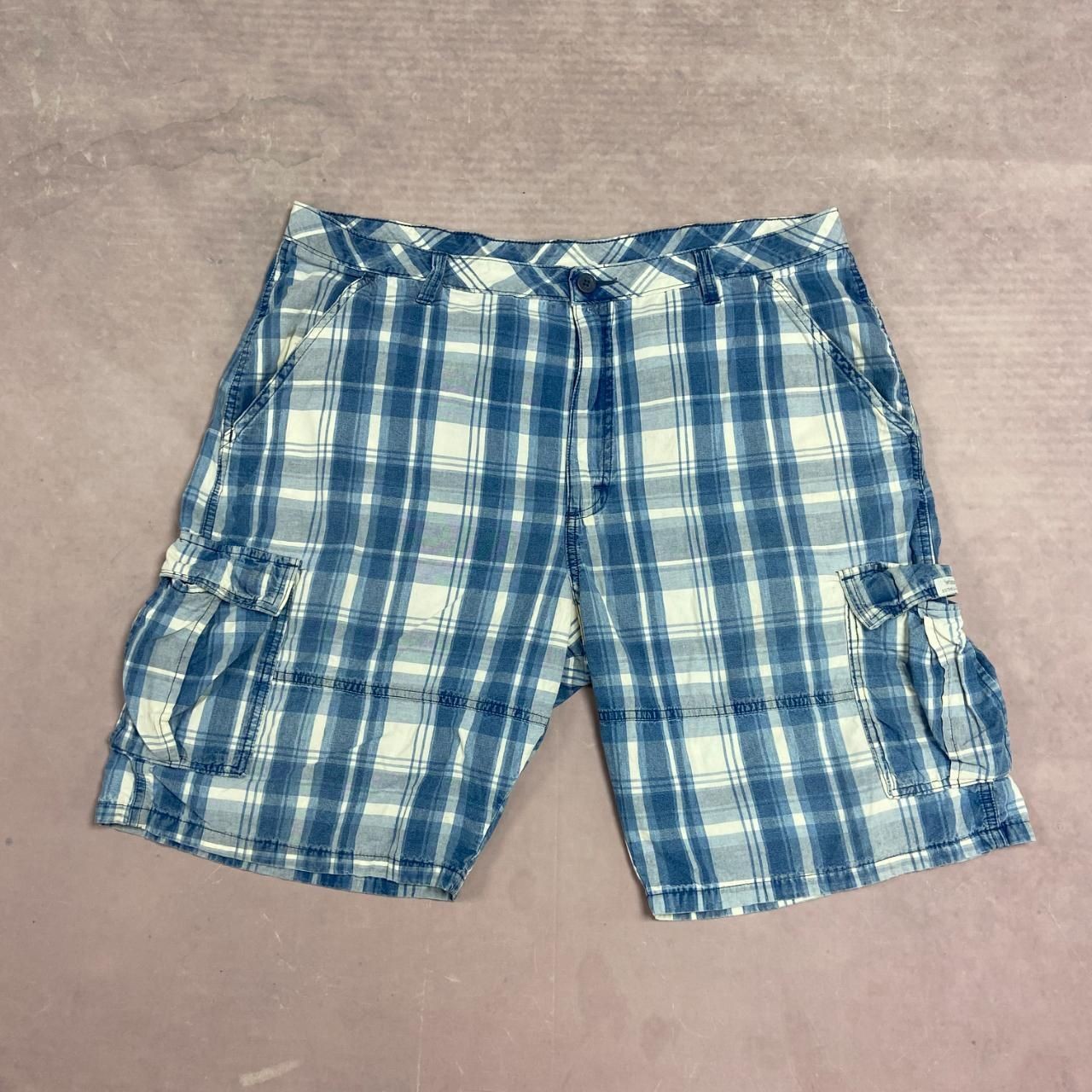 Wrangler Shorts Checked Patterned Cargo Shorts Men's 40